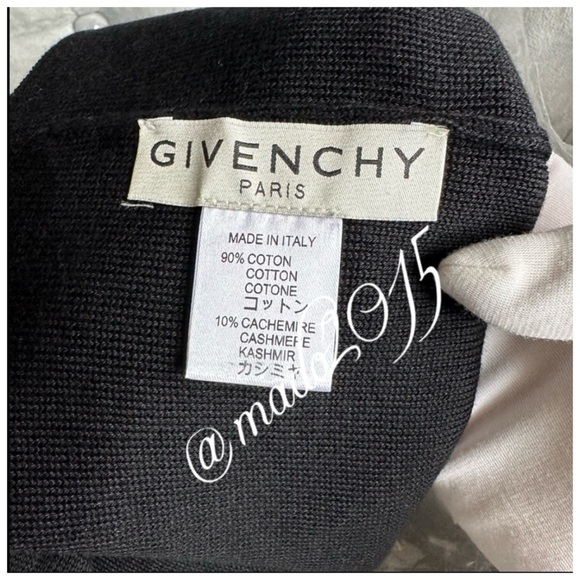 NIB AUTHENTIC GIVENCHY UNISEX Black and White Logo Beanie - Picture 7 of 10